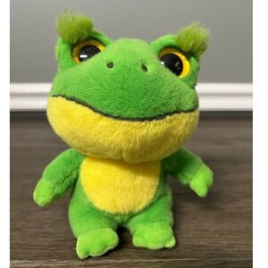 Yoohoo Aurora World Frog Plush Stuffed Animal Green Yellow Kids Toy 8"